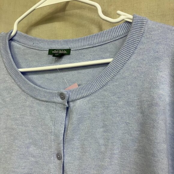 Wild Fable Women's Size 4X Baby Blue Button Front Cardigan Sweater Long Sleeve - Picture 5 of 8